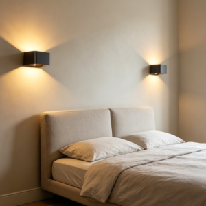 Motion Sensor Wall Light, Rechargeable 5200mAh, 3 Colours, Remote, Black